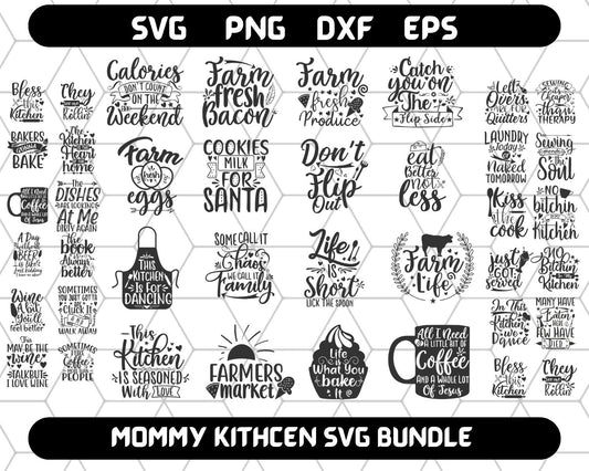 Mommy Kitchen SVG Bundle