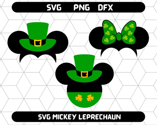 St Patrick's Day - Mickey Leprechaun SVG