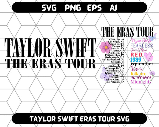 Taylor Swift SVG - Taylor Swift Tour Eras Cricut SVG