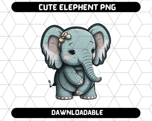Cute Elephant PNG