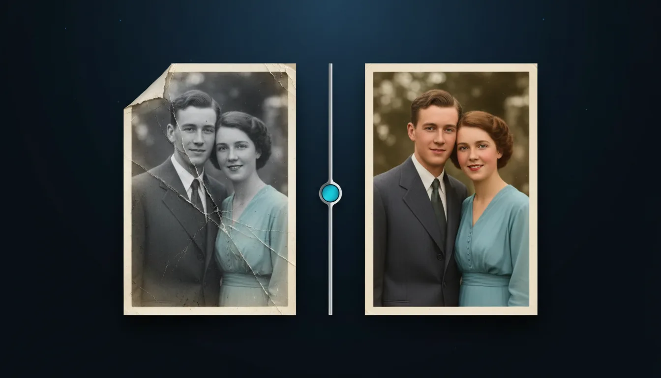 Repair old, faded and scratched photos