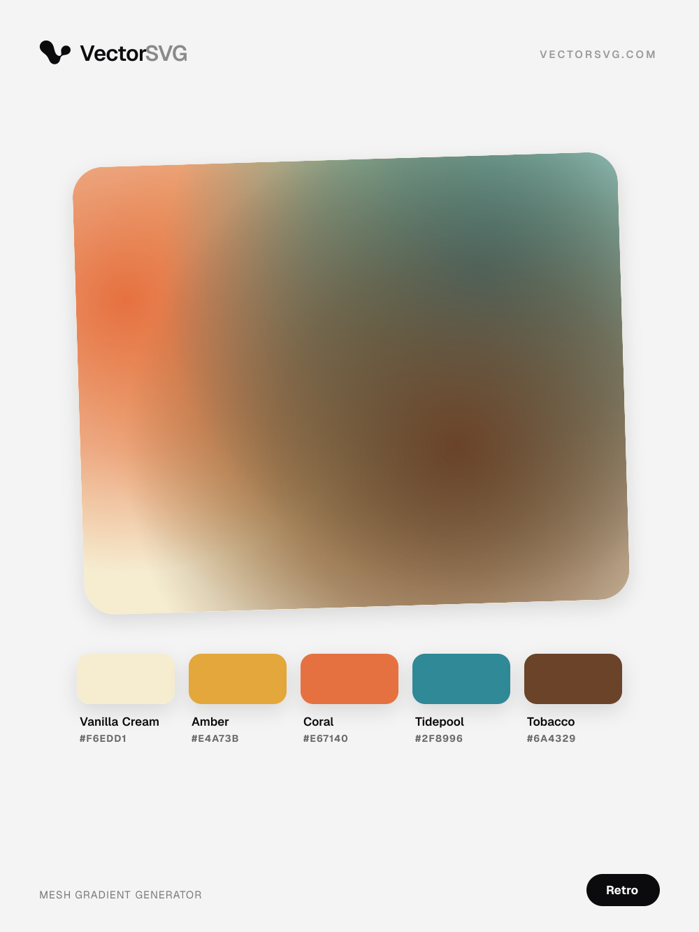 Diner Wallpaper Retro mesh gradient: Vanilla Cream #F6EDD1, Amber #E4A73B, Coral #E67140, Tidepool #2F8996, Tobacco #6A4329 Diner Wallpaper Retro mesh gradient: Vanilla Cream #F6EDD1, Amber #E4A73B, Coral #E67140, Tidepool #2F8996, Tobacco #6A4329